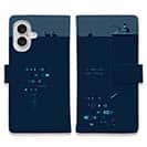 【手帳型】【釣りざんまい】のんびりと夜釣りを楽しむ