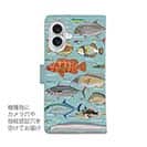 【手帳型】【FISH MAN】FISHING PARADAISE OKINAWA! ブルー