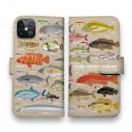 【手帳型】【FISH MAN】FISHING PARADAISE OKINAWA! ブラウン
