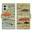 【手帳型】【FISH MAN】FISHING PARADAISE OKINAWA! グリーン