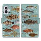 【手帳型】【FISH MAN】テトラ帯は釣り天国！ ブルー