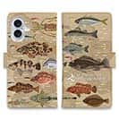 【手帳型】【FISH MAN】テトラ帯は釣り天国！ ブラウン