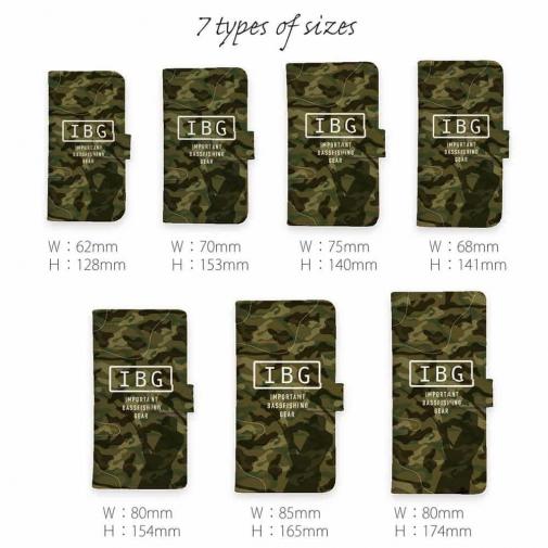 【手帳型】【FISH MAN】IBG バスフィッシングに大事な装備　グリーン