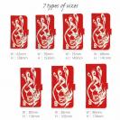 【手帳型】鬼掛　鬼火般若バージョン・レッド