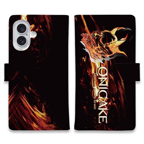 【手帳型】鬼掛　般若ファイヤーパターン Part2