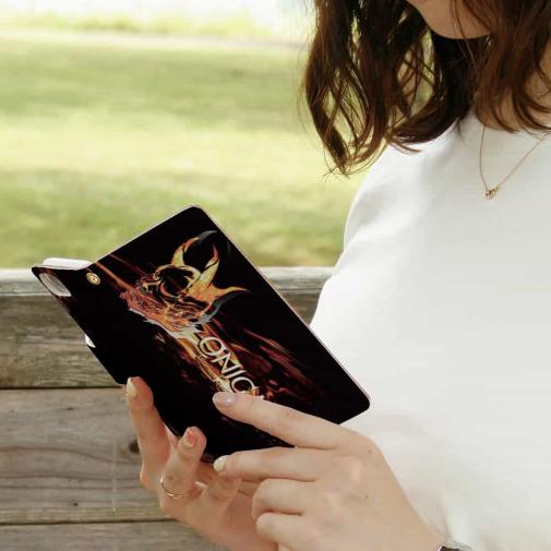 【手帳型】鬼掛　般若ファイヤーパターン Part2