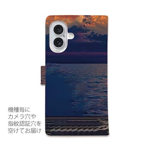 【手帳型】夕マズメの釣りガール