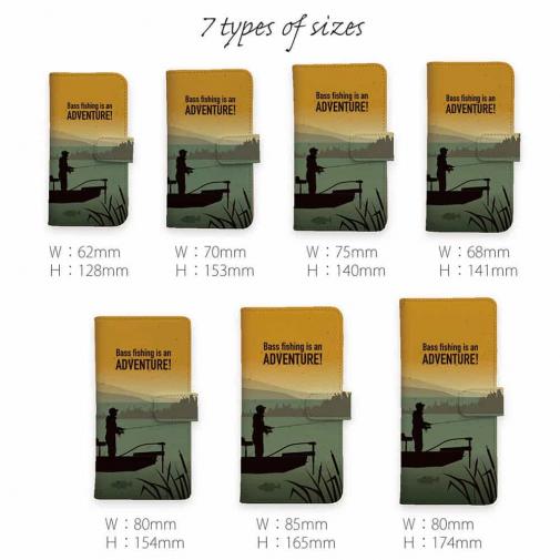 【手帳型】【FISH MAN】BassFishing is an ADVENTURE!（朝まずめ）