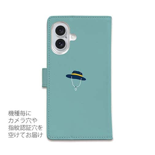 【手帳型】【釣りざんまい】釣りに行きたい少年_ミント