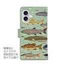 【手帳型】【FISH MAN】フィッシングパラダイス「フレッシュウォーター編」グリーン