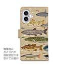 【手帳型】【FISH MAN】フィッシングパラダイス「フレッシュウォーター編」ブラウン