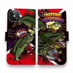 【手帳型】【FISH MAN】エキサイティングバスフィッシング　マゼンタ