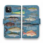 【手帳型】【FISH MAN】BIG GAME PARADAISE! Dブルー