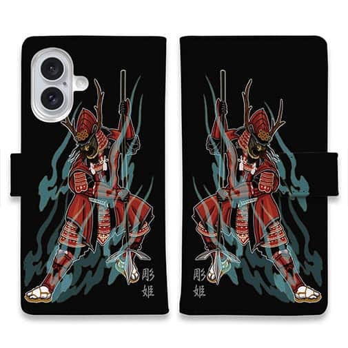 【彫姫】【手帳型】真田幸村 和彫りデザイン