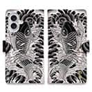 【彫姫】【手帳型】昇り鯉　和彫りデザイン