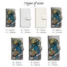 【彫姫】【手帳型】風神雷神　和彫りデザイン