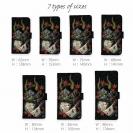 【彫姫】【手帳型】般若　和彫りデザイン