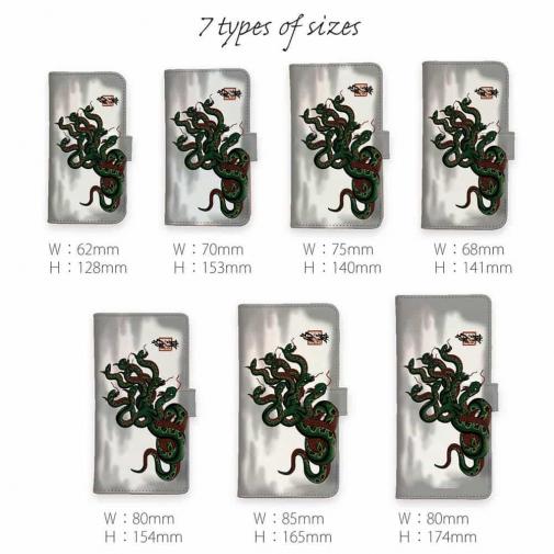 【彫姫】【手帳型】オロチ　和彫りデザイン