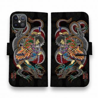 【彫姫】【手帳型】九紋龍史進と龍　和彫りデザイン