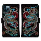 【彫姫】【手帳型】龍　和彫りデザインNo.2