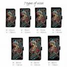 【彫姫】【手帳型】騎龍観音　和彫りデザイン