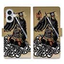 【彫姫】【手帳型】秦の始皇帝　和彫りデザイン