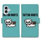 【彫姫】【手帳型】TATTOO HURTS 犬
