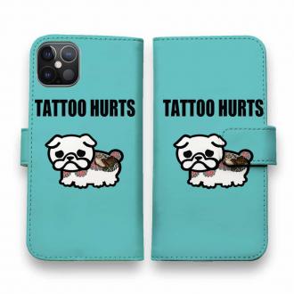 【彫姫】【手帳型】TATTOO HURTS 犬