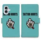 【彫姫】【手帳型】TATTOO HURTS ファックユー