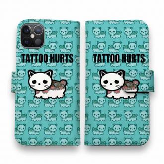 【彫姫】【手帳型】TATTOO HURTS 猫