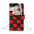 【ROMI HIME】【手帳型】ブロック・チェック(市松模様)　レッド