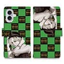 【ROMI HIME】【手帳型】ブロック・チェック(市松模様)　グリーン