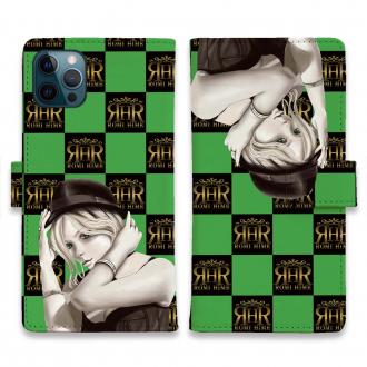 【ROMI HIME】【手帳型】ブロック・チェック(市松模様)　グリーン