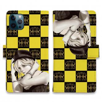 【ROMI HIME】【手帳型】ブロック・チェック(市松模様)　イエロー