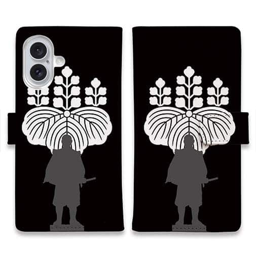 【彫姫】【手帳型】家紋 豊臣秀吉