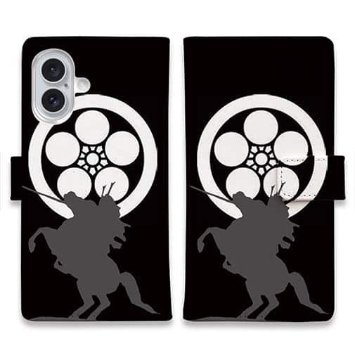 【彫姫】【手帳型】家紋 前田慶次