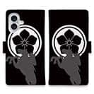 【彫姫】【手帳型】家紋 明智光秀