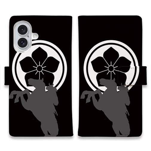 【彫姫】【手帳型】家紋 明智光秀