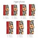 【Genuine】【手帳型】チェック柄　ベージュ＆レッド