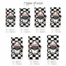 【彫姫】【手帳型】市松模様