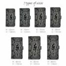 【彫姫】【手帳型】御守り携帯ケース 仙斎茶色