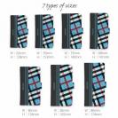 【Genuine】【手帳型】チェック柄　ブルー＆グレー