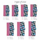 【Genuine】【手帳型】チェック柄　ブルー＆ピンク