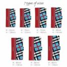 【Genuine】【手帳型】チェック柄　ブルー＆レッド