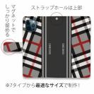 【Genuine】【手帳型】チェック柄　グレー＆グレー