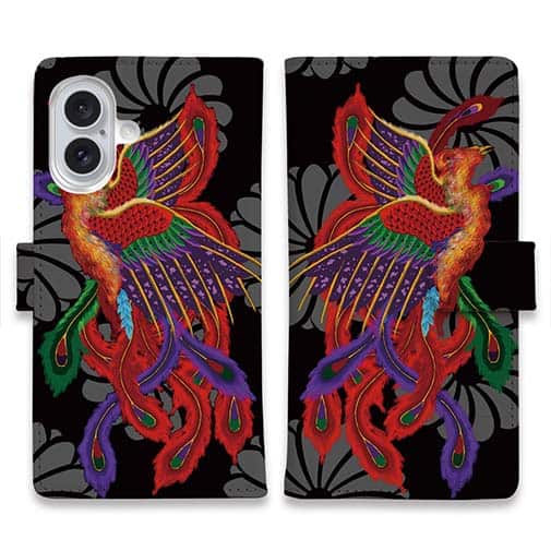 【彫姫】【手帳型】鳳凰