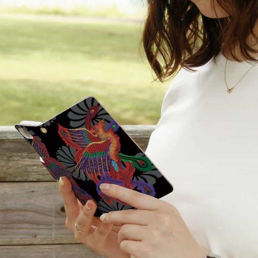 【彫姫】【手帳型】鳳凰