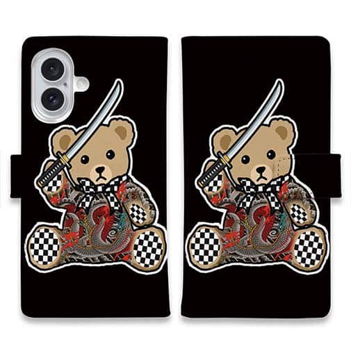 【彫姫】【手帳型】TATTOOベア