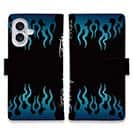 【彫姫】【手帳型】ファイヤーパターン