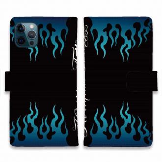 【彫姫】【手帳型】ファイヤーパターン